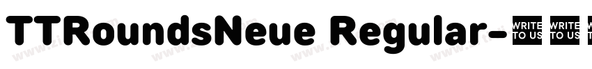 TTRoundsNeue Regular字体转换 TTRoundsNeue Regular字体转换